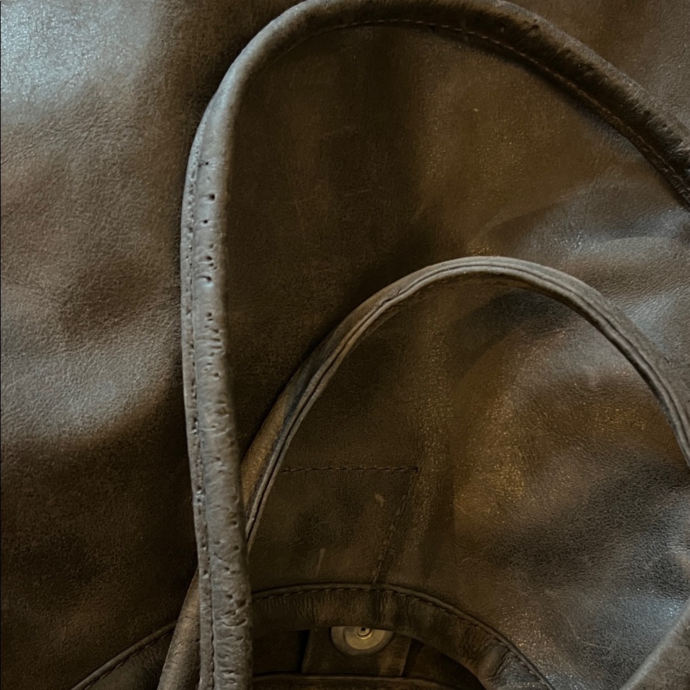 Rough & Tumble Minimal Tote - coal leather - small - Picture 13 of 14